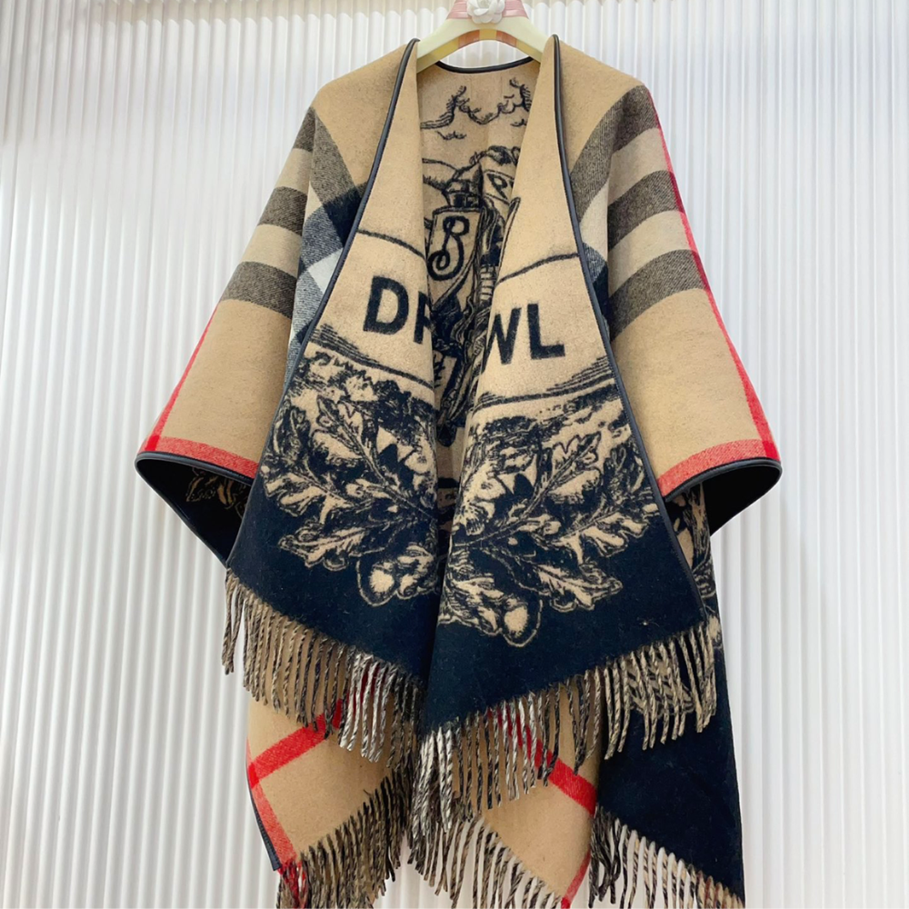 Reversible Wool Cape
