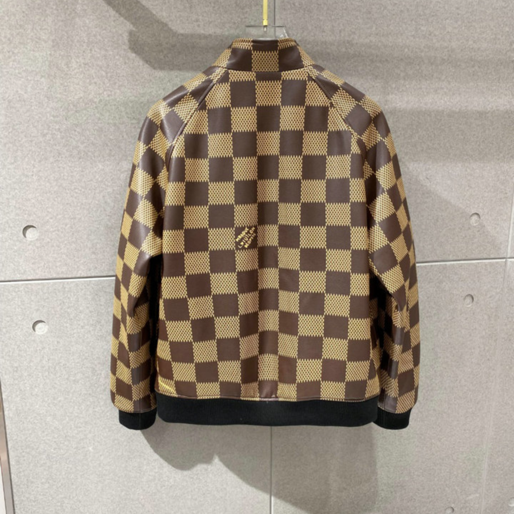 Damier Leather Harrington Jacket